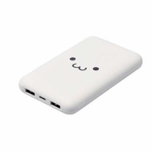 エレコム モバイルバッテリー 10000mAh 大容量 軽量 小型 PD 最大20W しろちゃん(1個)[充電器・バッテリー類]