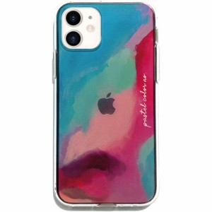 iPhone 12／12 Pro ソフトクリアケース Pastel Color ピンクブルー DS19821i12P(1個)[ケース・ジャケット]