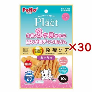 ペティオ プラクト ねこちゃんの3ヶ月からの歯みがきデンタルガム まぐろ味(10g×30セット)[猫のおやつ・サプリメント]