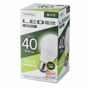 NVCライティングジャパン LED電球 昼白色 40W形相当 LDA4N-G／K40AR(1個)[蛍光灯・電球]