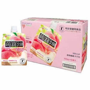 クラッシュタイプの蒟蒻畑ライト もも味(150g*6コ入)[ゼリー]