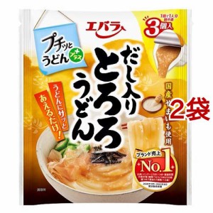 エバラ プチッとうどんプラス だし入りとろろうどん(42g*3個入*2袋セット)[つゆ]