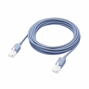 エレコム LANケーブル Cat6A準拠 3m スリム タテスイング*ヨコスイング 高速 ブルー(1個)[情報家電　その他]