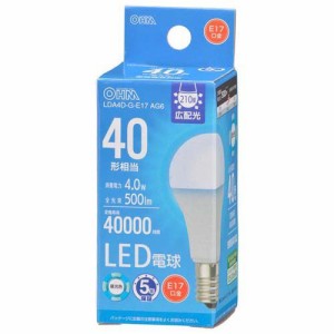 LED電球 小形 E17 40形相当 昼光色(1個)[蛍光灯・電球]