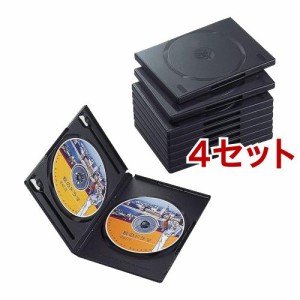 エレコム DVDトールケース CCD-DVD06BK(10個入*4セット)[DVDメディア]