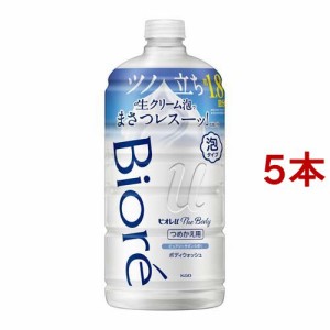 ビオレu ザ ボディ 泡タイプ ピュアリーサボンの香り つめかえ用(780ml*5本セット)[ボディソープ]