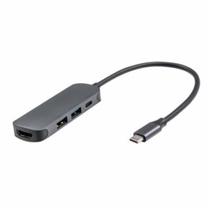 Digio2 USB Type-C コンパクトドッキングステーション PD対応 UD-C04GY(1個)[情報家電　その他]