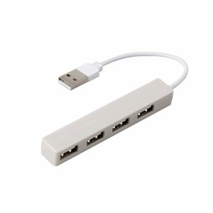 w／U USB2.0 4ポート変換ハブ シルキーグレー WU-UH2594GY(1個)[情報家電　その他]