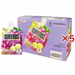 クラッシュタイプの蒟蒻畑ライト ぶどう味(6個入×5セット(1個150g))[ゼリー]