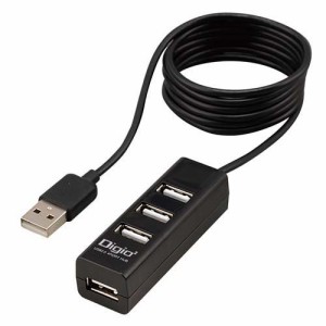 Digio2 USB2.0 4ポートハブ 120cm UH-2614BK(1個)[情報家電　その他]