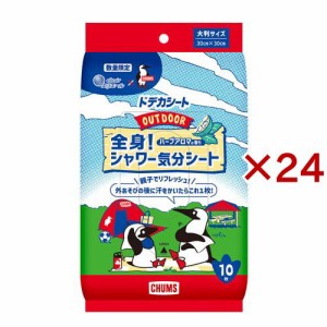 エリエール ドデカシート OUTDOOR 全身シャワー気分シート チャムスコラボ(10枚×24セット)[ボディタオル]