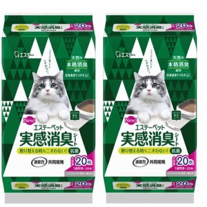 エステーペット 実感消臭シート(20枚入*2袋セット)[猫砂・猫トイレ用品]