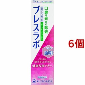 ブレスラボ マルチ+歯周ケア クリスタルクリアミント(90g*6個セット)[歯磨き粉 その他]