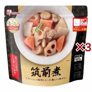 アイリスオーヤマ 筑前煮 レンジ 温めるだけ(165g×3セット)[非常食・保存食]