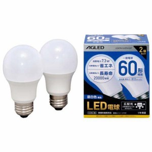 LED電球 E26 広配光 60形相当 昼白色 20000時間 LDA7N-G-6T6-E2P(2個入)[蛍光灯・電球]