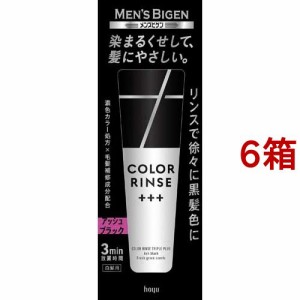 メンズビゲン カラーリンストリプルプラス アッシュブラック(120g*6箱セット)[白髪染めトリートメント]