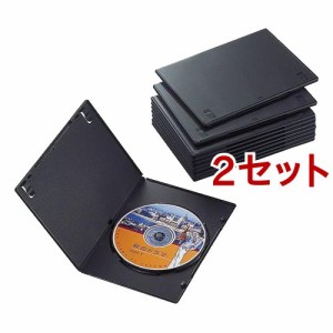 エレコム スリムDVDトールケース CCD-DVDS03BK(10個入*2セット)[DVDメディア]