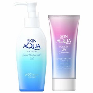 【企画品】スキンアクア スーパーモイスチャー ジェルポンプ＆トーンアップUVエッセンス(1セット)[UV 日焼け止め SPF50〜]