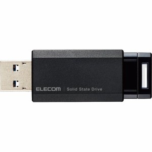 エレコム SSD 外付け ポータブル 250GB 小型 ノック式 ブラック ESD-EPK0250GBK(1個)[情報家電　その他]