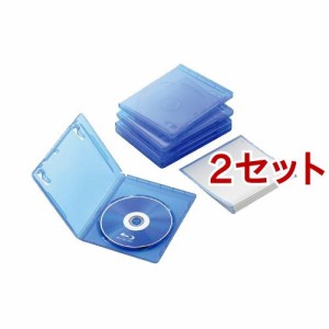 エレコム BLu-rayディスクケース 1枚収納タイプ CCD-BLU105CBU(5枚入*2セット)[その他]