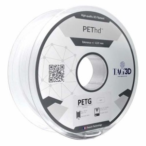 TAGin3D 3Dプリンター用フィラメント HD PETフィラメント PET HD-1.75WT ホワイト(1個)[事務用品]