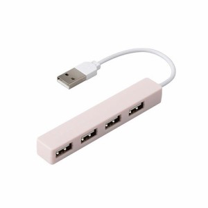w／U USB2.0 4ポート変換ハブ シェルピンク WU-UH2594P(1個)[情報家電　その他]