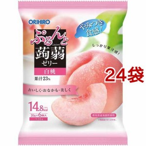 ぷるんと蒟蒻ゼリー パウチ 白桃(20g*6個入*24袋セット)[ダイエットゼリー]