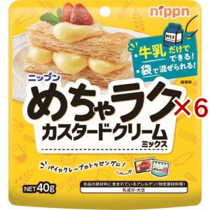 めちゃラク カスタードクリームミックス(40g×6セット)[シロップ]