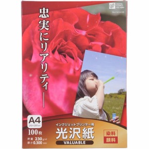 インクジェットプリンター用 光沢紙 A4 PA-CGCA100(100枚入)[プリンター]