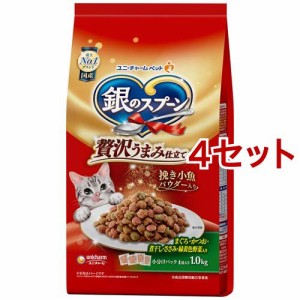 銀のスプーン 贅沢うまみ仕立て お魚・お肉・野菜入り(1kg*4セット)[キャットフード(ドライフード)]