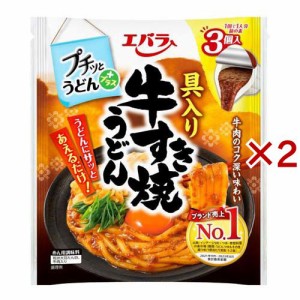 プチッとうどんプラス 具入り牛すき焼うどん(3個入×2セット)[つゆ]