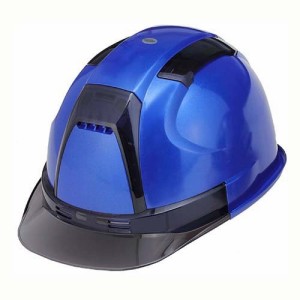 TOYO メタリック塗装ヘルメット 390F メタリックブルー(1個)[日用品 その他]