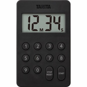 タニタ デジタルタイマー ブラック テンキー操作音無音 ブラック TD-415-BK(1個)[キッチン家電・調理家電]