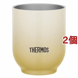 サーモス 真空断熱カップ 240ml JDT-240 BE ベージュ(2個セット)[食器・カトラリー その他]