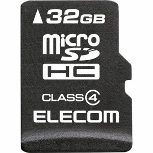 エレコム マイクロSD カード 32GB Class4 SD変換アダプタ付 データ復旧サービス(1個)[情報家電　その他]