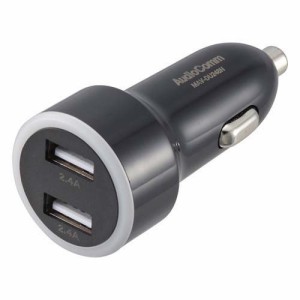 AudioComm USBカーチャージャー 2.4AX2(1個)[充電器・バッテリー類]