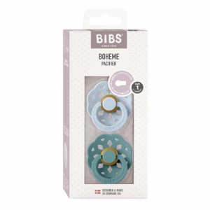 BIBS おしゃぶり ボヘミ 2PK サイズ1 Baby Blue／Island Sea(2個入)[おしゃぶり]