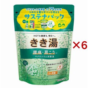 きき湯 マグネシウム炭酸湯 カボスの香り(360g×6セット)[発泡入浴剤・炭酸ガス入り入浴剤]