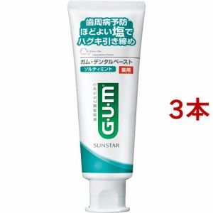 薬用ガム(G・U・M) デンタルペースト ソルティミント(150g*3本セット)[歯周病・知覚過敏用歯磨き粉]