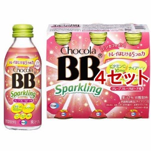 チョコラBBスパークリング 栄養機能食品(ナイアシン)(140ml*6本入*4セット)[鉄分]