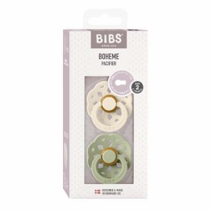 BIBS おしゃぶり ボヘミ 2PK サイズ2 Ivory／Sage(2個入)[おしゃぶり]