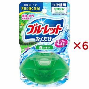 液体ブルーレットおくだけ つけ替用 森の香り(70ml×6セット)[トイレ用洗剤]