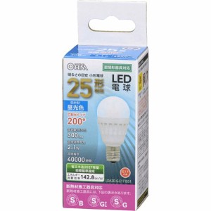 LED電球 小形 E17 25形相当 昼光色 LDA2D-G-E17 IS51(1個)[蛍光灯・電球]
