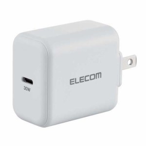 エレコム USB 充電器 PD対応 合計出力30W タイプCポート*1 ホワイト EC-AC10WH(1個)[充電器・バッテリー類]