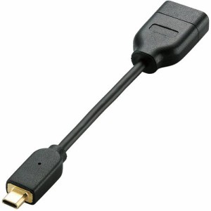 エレコム HDMI変換アダプタ microHDMI Type-D ブラック AD-HDADBK(1個)[AVケーブル]