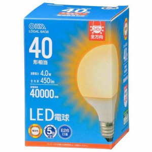 LED電球 ボール電球形 E26 40形相当 G80 電球色(1個)[蛍光灯・電球]