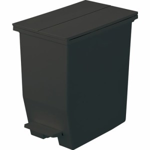 SOLOW ふた付き ゴミ箱 ペダルオープンツイン 日本製 20L ブラック GSLW002(1個)[ゴミ箱]