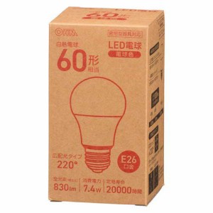 LED電球 E26 60形相当 電球色(1個)[蛍光灯・電球]
