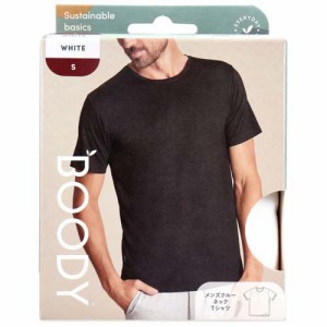 BOODY メンズ クルーネックTシャツ Sサイズ ホワイト(1枚)[Tシャツ(アパレル(男性用))]