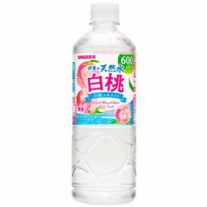 サンガリア 伊賀の天然水 白桃(600ml*24本入)[ソフトドリンク・清涼飲料　その他]